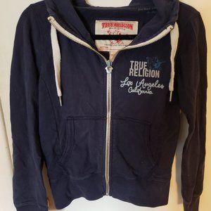 Navy blue True Religion hoodie